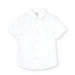 Boboli Boboli Linen shirt short sleeves for boy -BCI white 738266