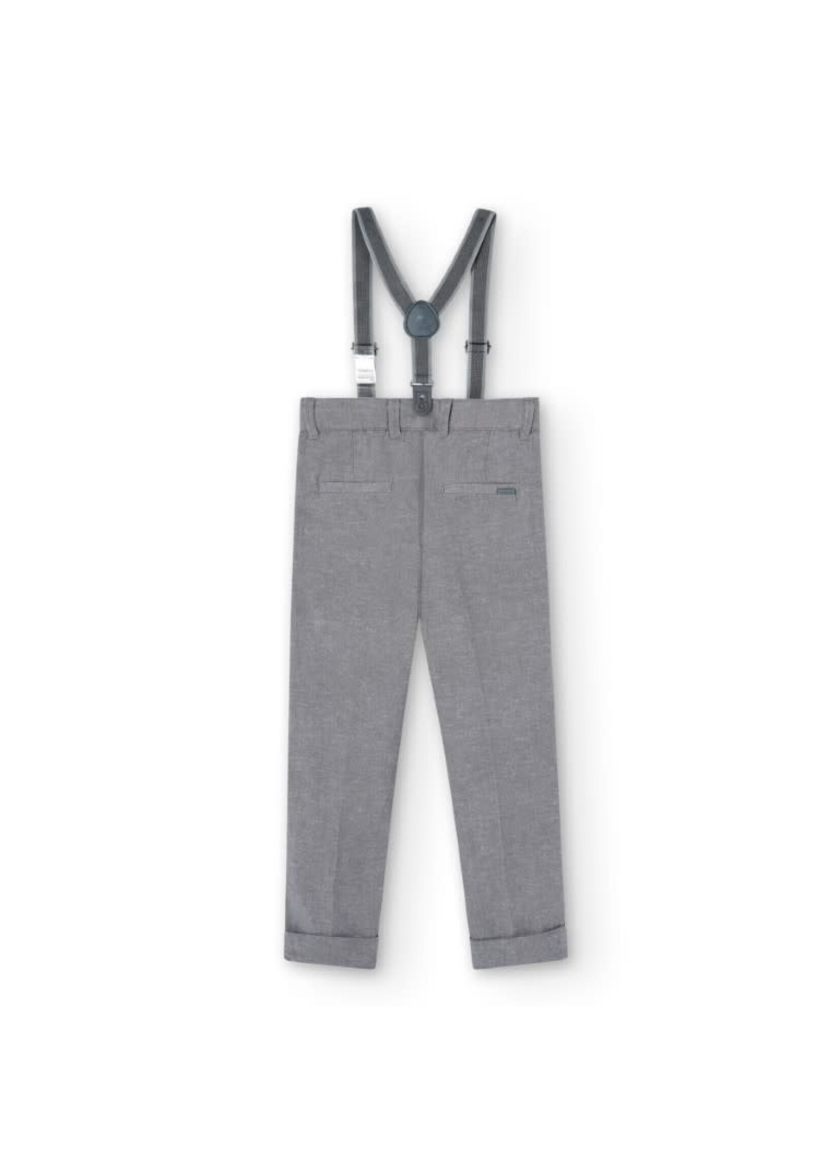 Boboli Boboli Linen trousers denim for boy -BCI eclipse 738491