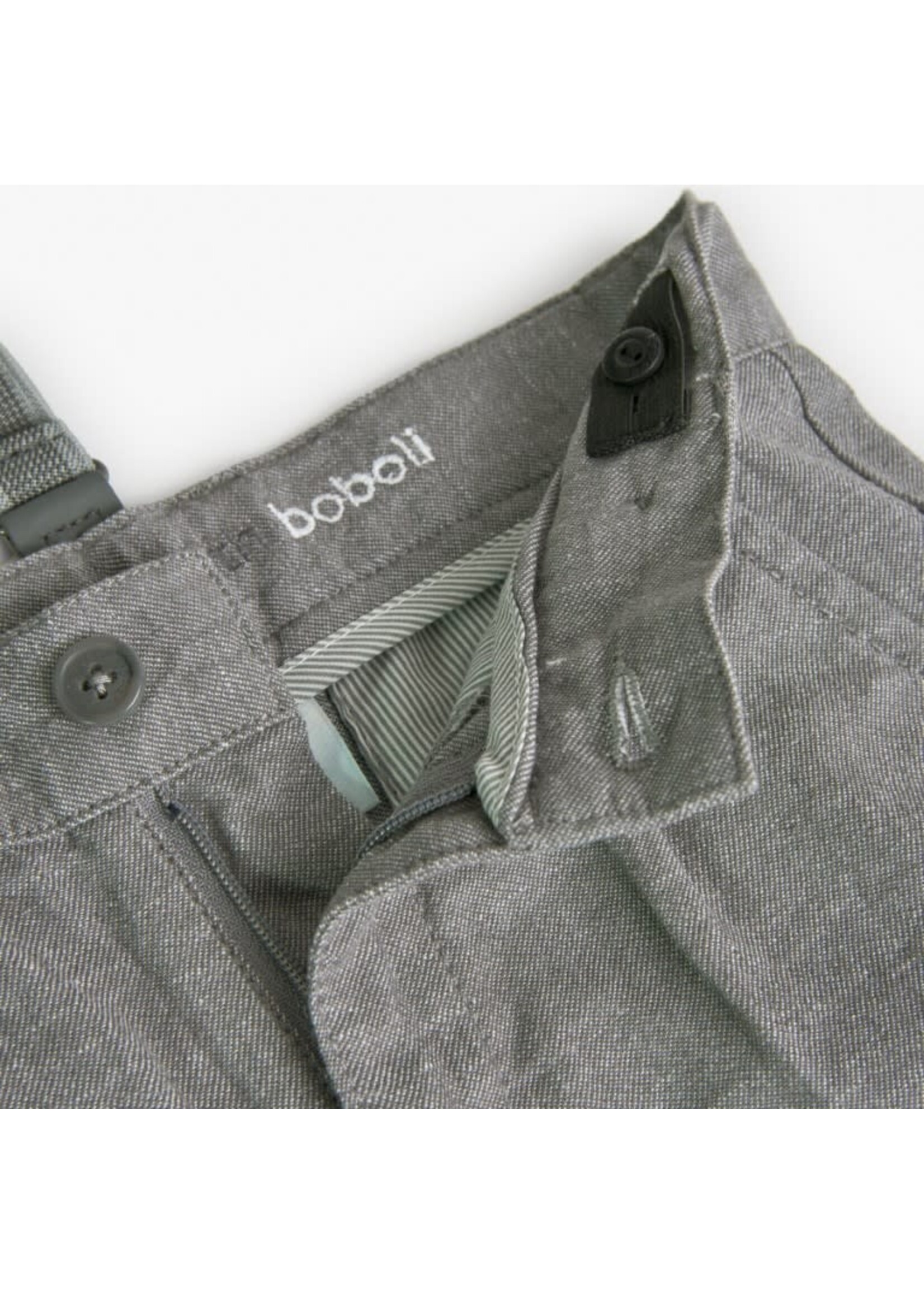 Boboli Linen trousers denim for boy -BCI eclipse 738491