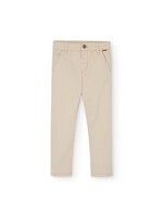 Boboli Stretch satin trousers for boy -BCI sand 738367