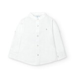 Boboli Boboli Linen shirt long sleeves for baby -BCI white 718185