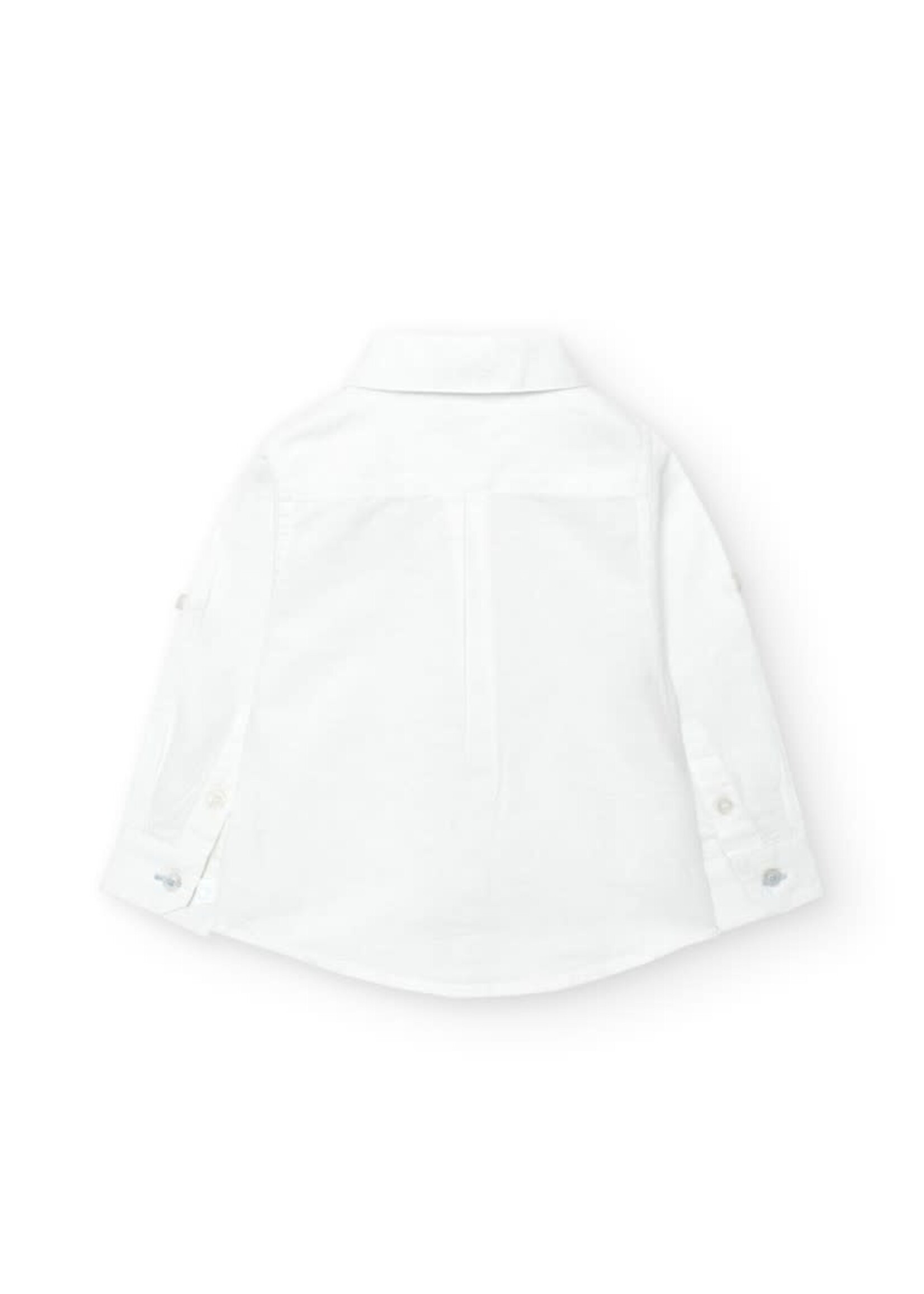 Boboli Shirt linen for baby boy white 718242B