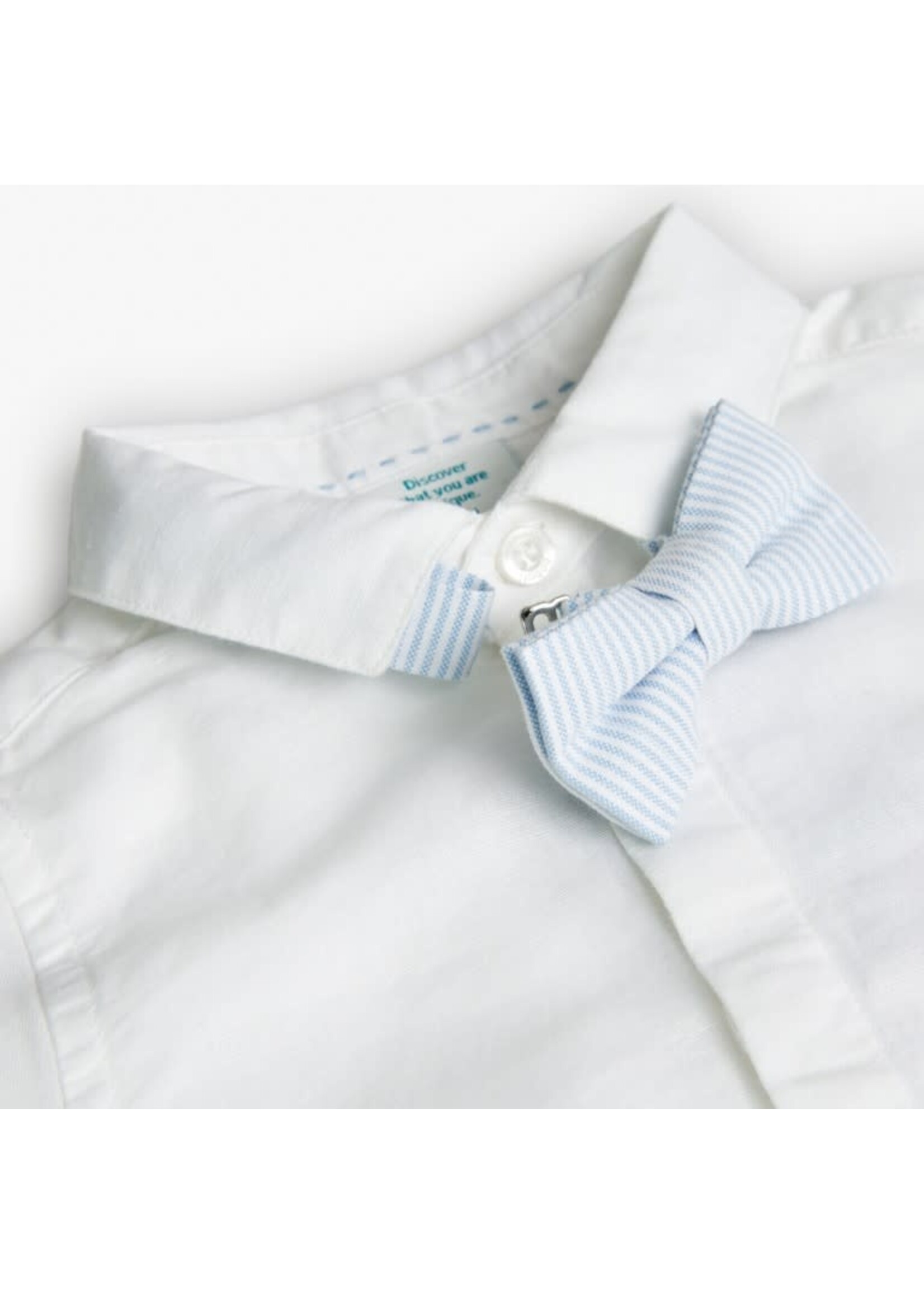 Boboli Shirt linen for baby boy white 718242B