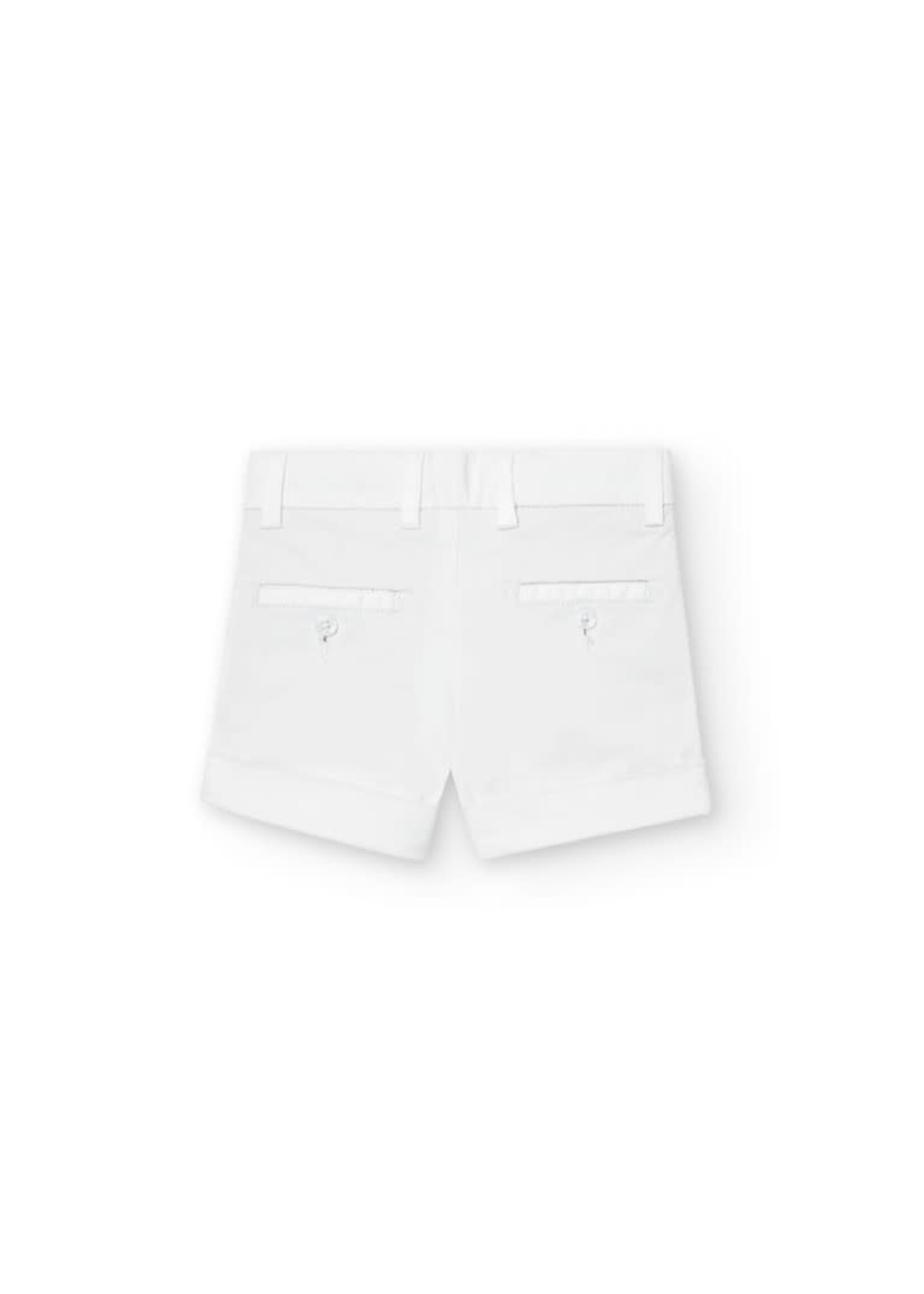 Boboli Satin bermuda shorts for  boy -BCI white 718309