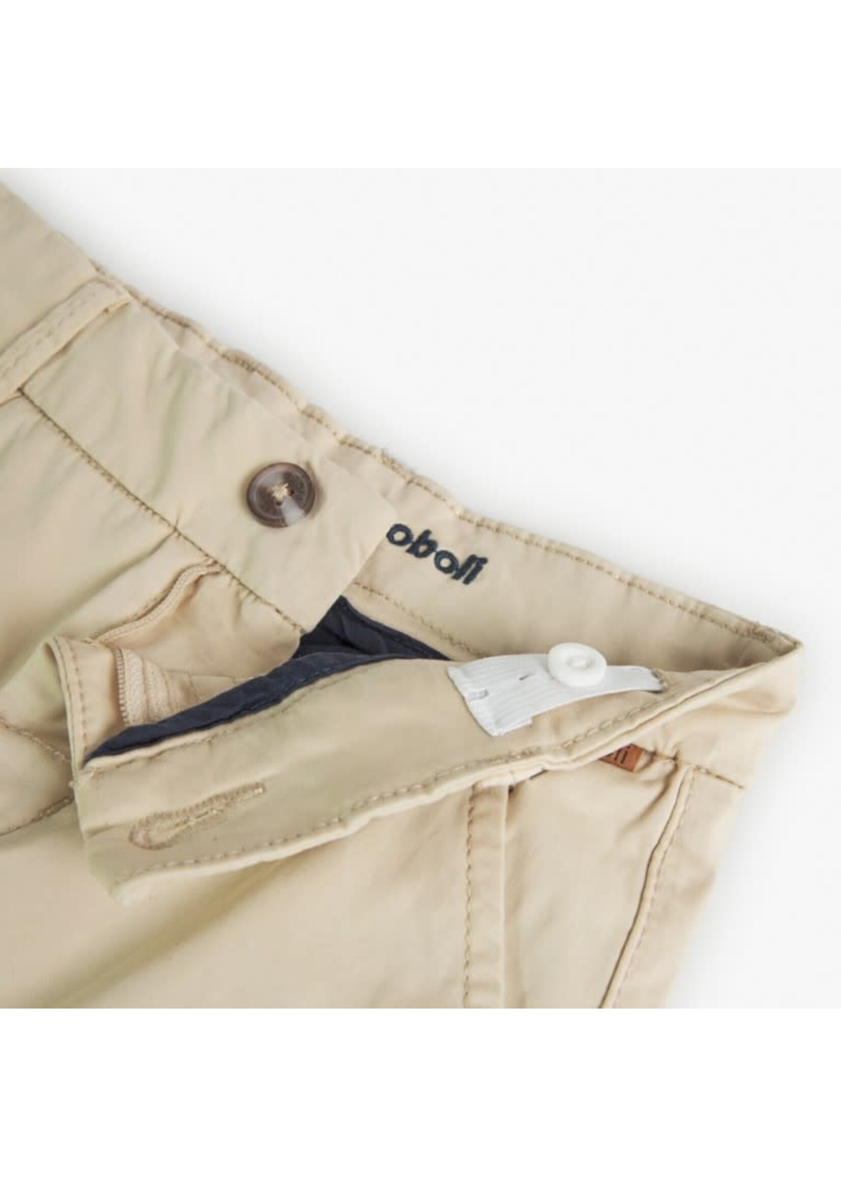 Boboli Boboli Stretch satin trousers for boy -BCI sand 738367