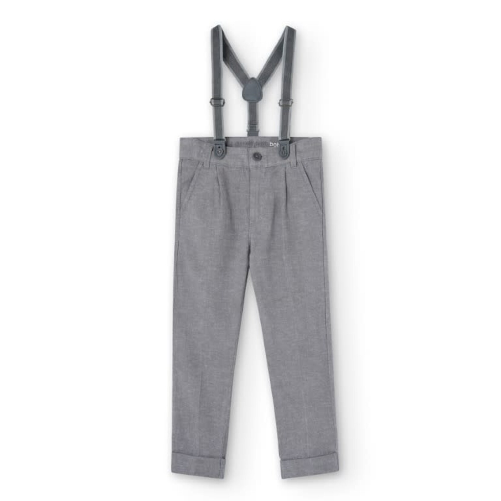 Boboli Boboli Linen trousers denim for boy -BCI eclipse 738491