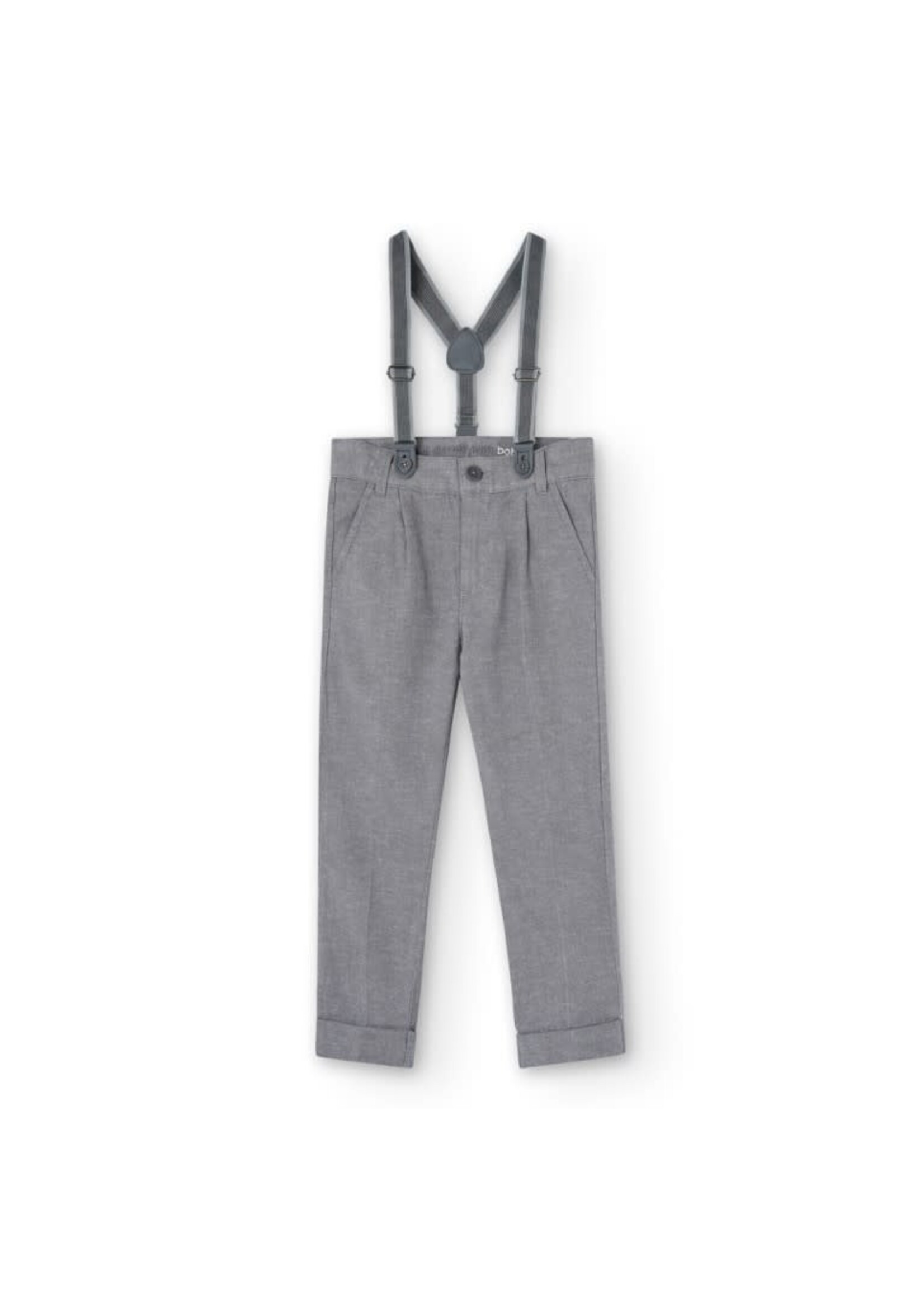 Boboli Linen trousers denim for boy -BCI eclipse 738491