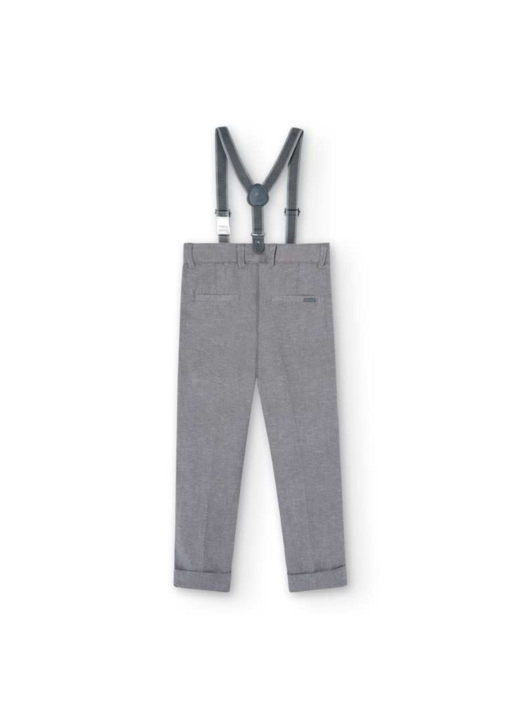 Boboli Linen trousers denim for boy -BCI eclipse 738491