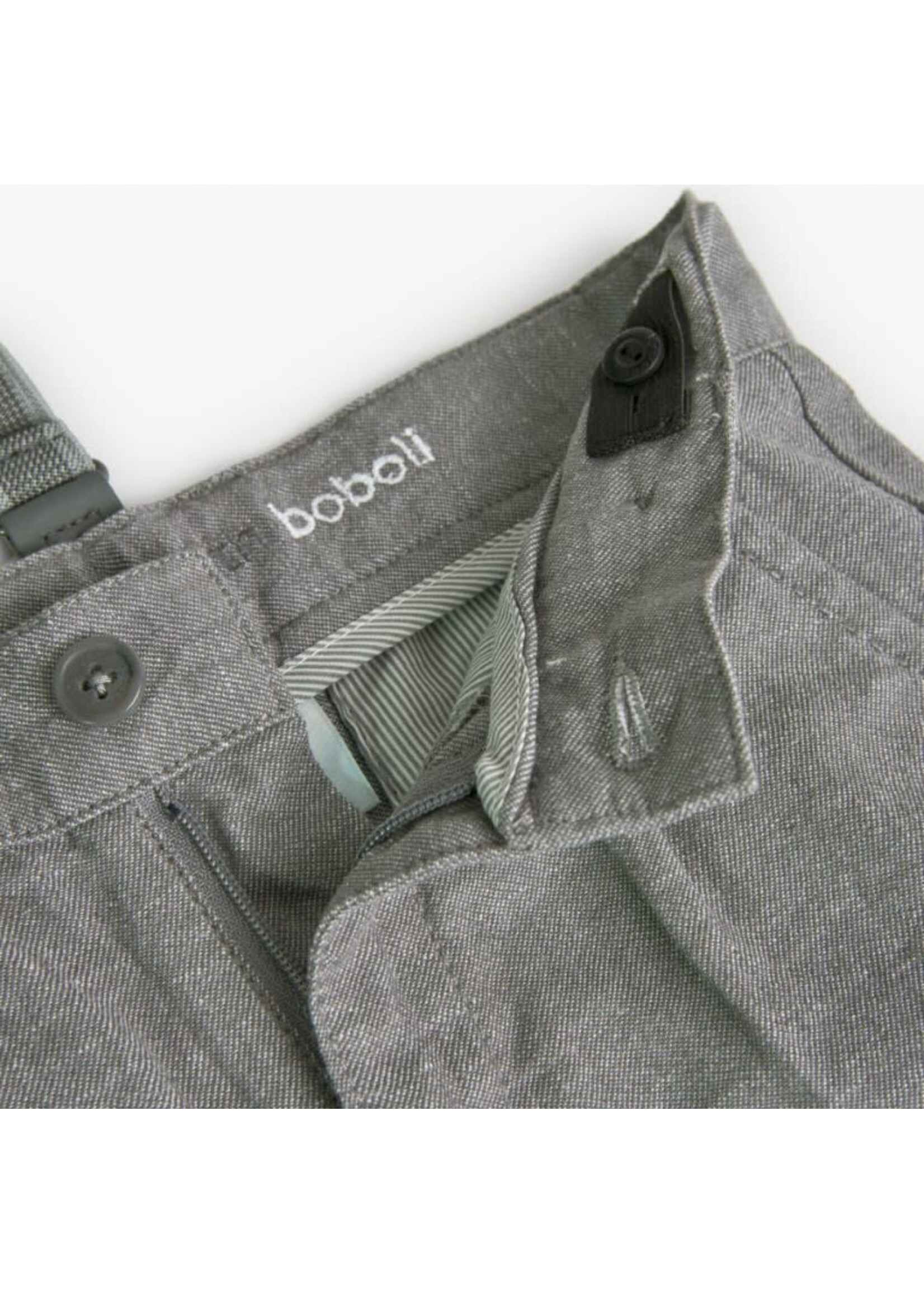 Boboli Boboli Linen trousers denim for boy -BCI eclipse 738491