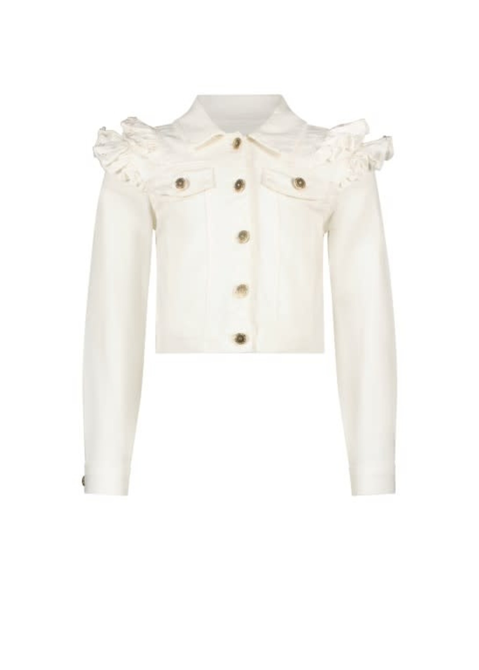 Le Chic Le Chic ALLY ruffles at armhole jacket C312-5180 Off White