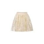 Le Chic Le Chic TRUTHY lace & pearls skirt C312-5708 Oatmeal Elite