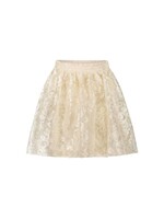 Le Chic Le Chic TRUTHY lace & pearls skirt C312-5708 Oatmeal Elite