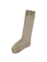 Le Chic Le Chic RHONDA lurex & bow socks C312-5956 Light Cappuccino