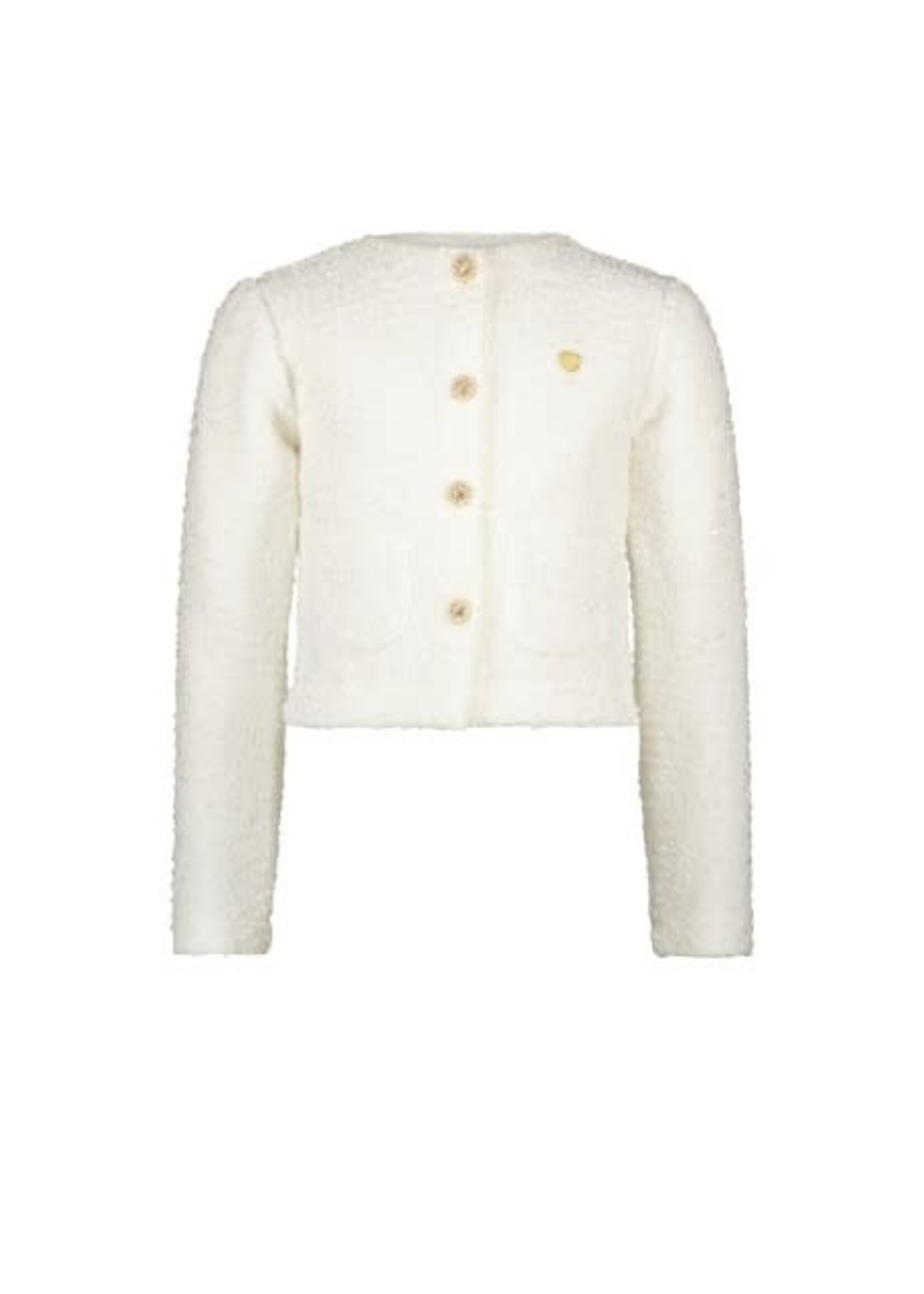 Le Chic Le Chic AMSY glitter-knit jacket C312-5115 Off White