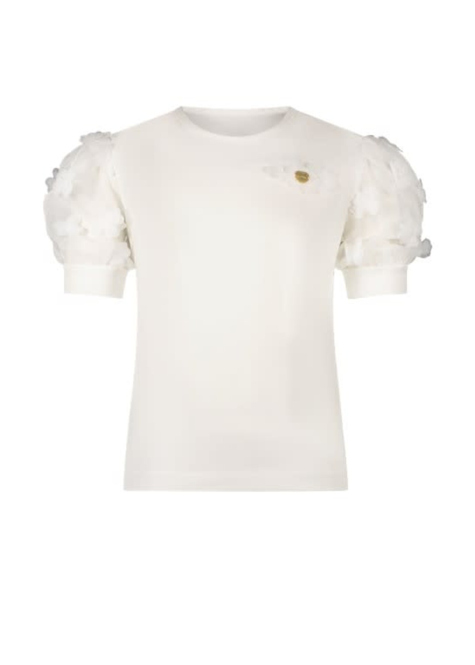 Le Chic Le Chic NOSHANY flower voile T-shirt C312-5400 Off White