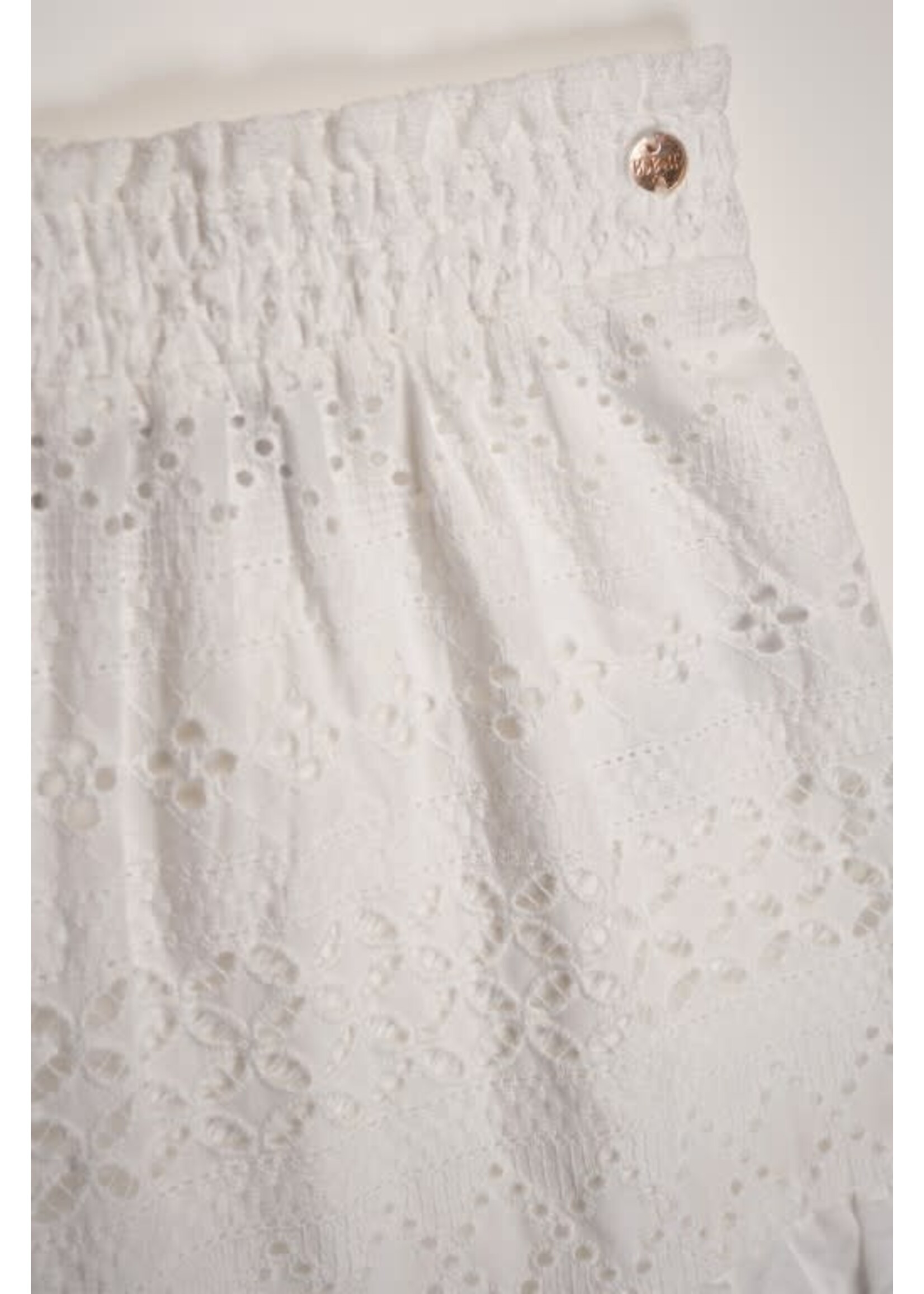 Nobell Nobell NoBell' Niuri girls embroidered cotton skirt Q312-3702 Snow White