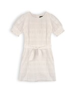 Nobell Nobell NoBell' Mooky girls embroidered cotton dress s/sl Q312-3802 Snow White