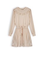 Nobell Nobell NoBell' Moor girls satin dress l/sl ecru Q312-3801 Champagne