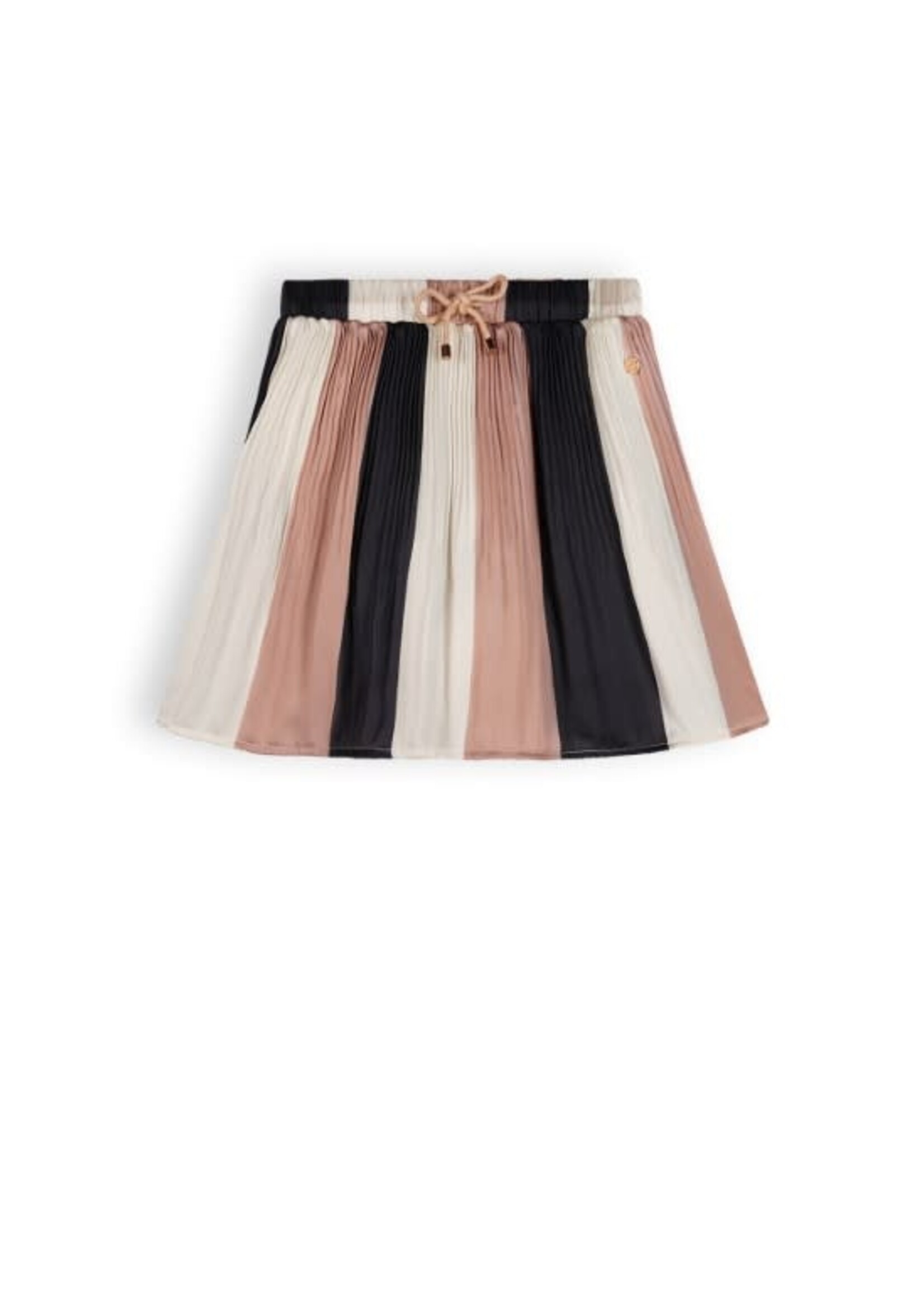 NoNo NoNo NONO Nena girls plissee stripe skirt N312-5706 Light Gold