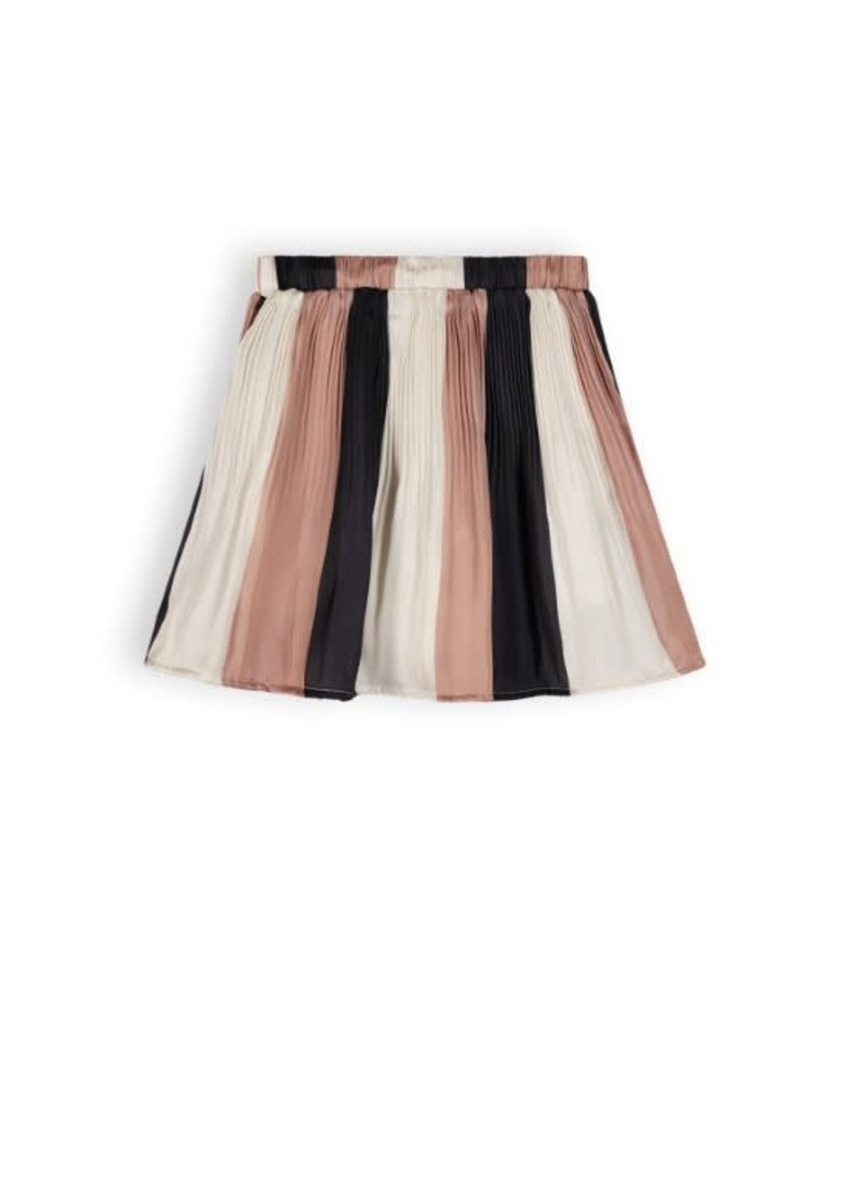 NoNo NoNo NONO Nena girls plissee stripe skirt N312-5706 Light Gold