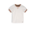 NoNo NoNo NONO Kayla girls tshirt s/sl with gathering detail at sleeves N312-5400 Snow White