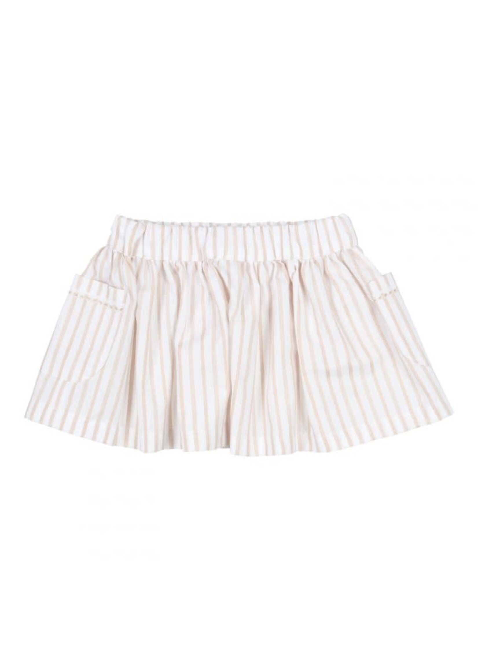 GYMP GYMP Skirt Kaja Beige - White 430-4388-10