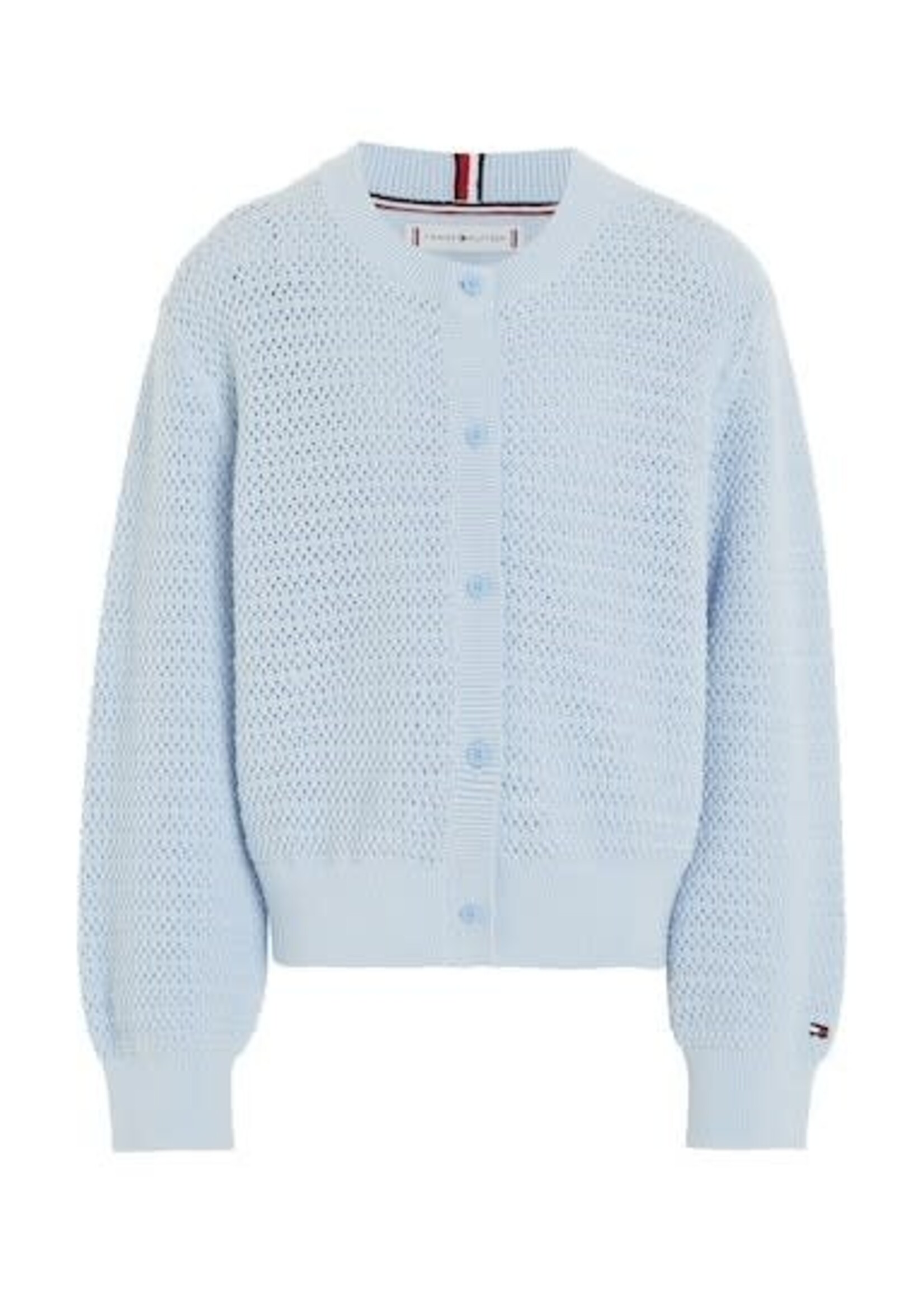 Tommy Hilfiger Tommy Hilfiger CROCHET  CARDIGAN, C1O KG0KG07979C1O Breezy Blue