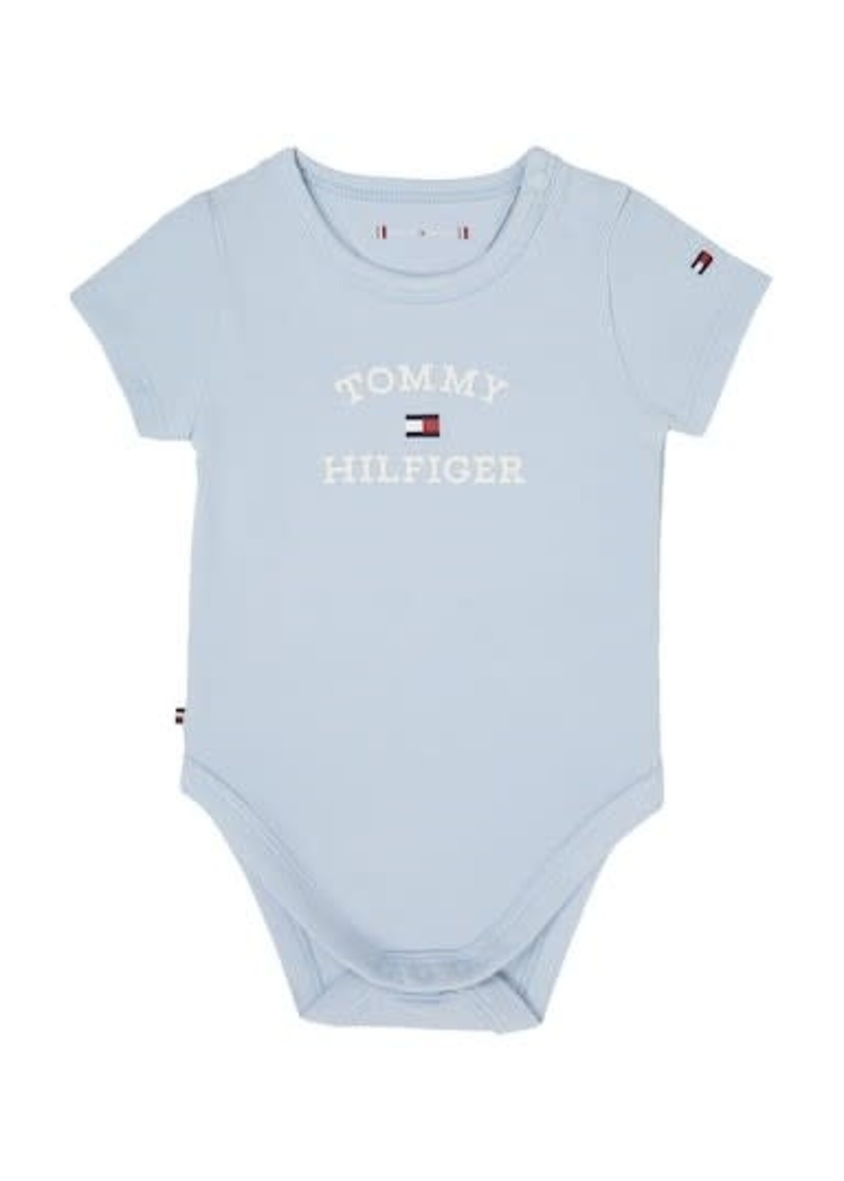 Tommy Hilfiger Tommy Hilfiger BABY TH LOGO BODY S/, C1O KN0KN01815C1O Breezy Blue