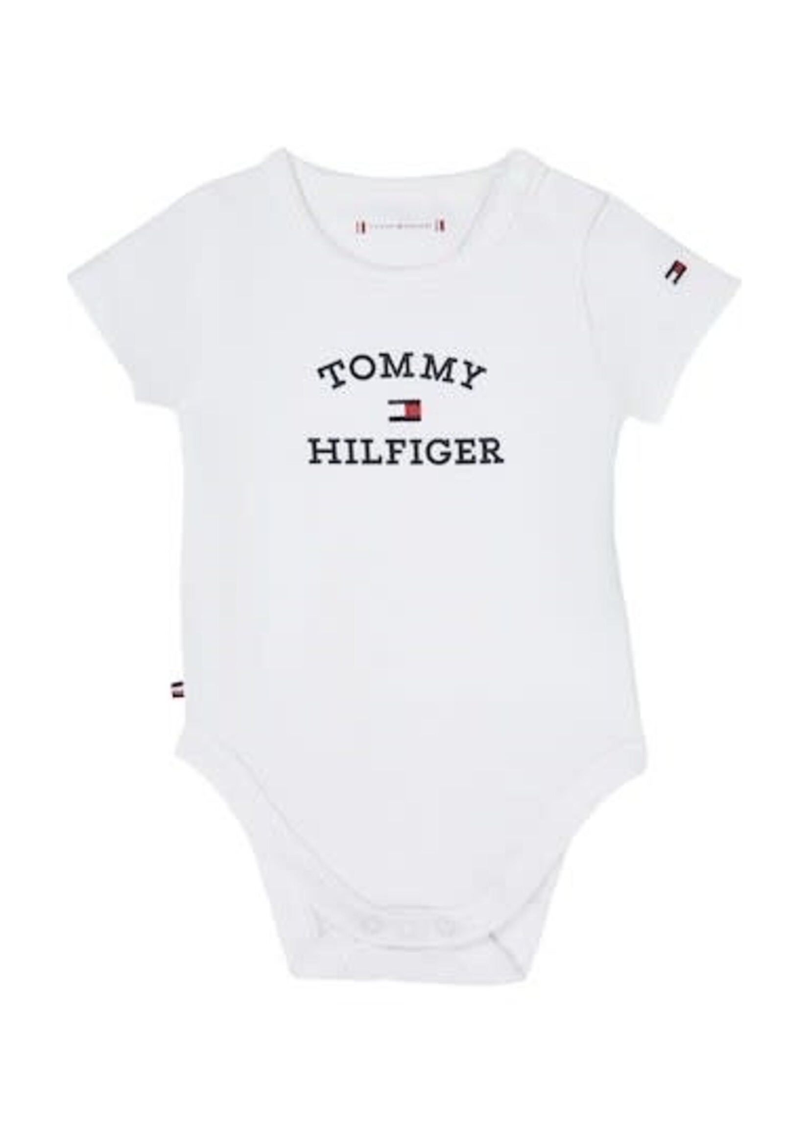 Tommy Hilfiger Tommy Hilfiger BABY TH LOGO BODY S/, YBR KN0KN01815YBR White