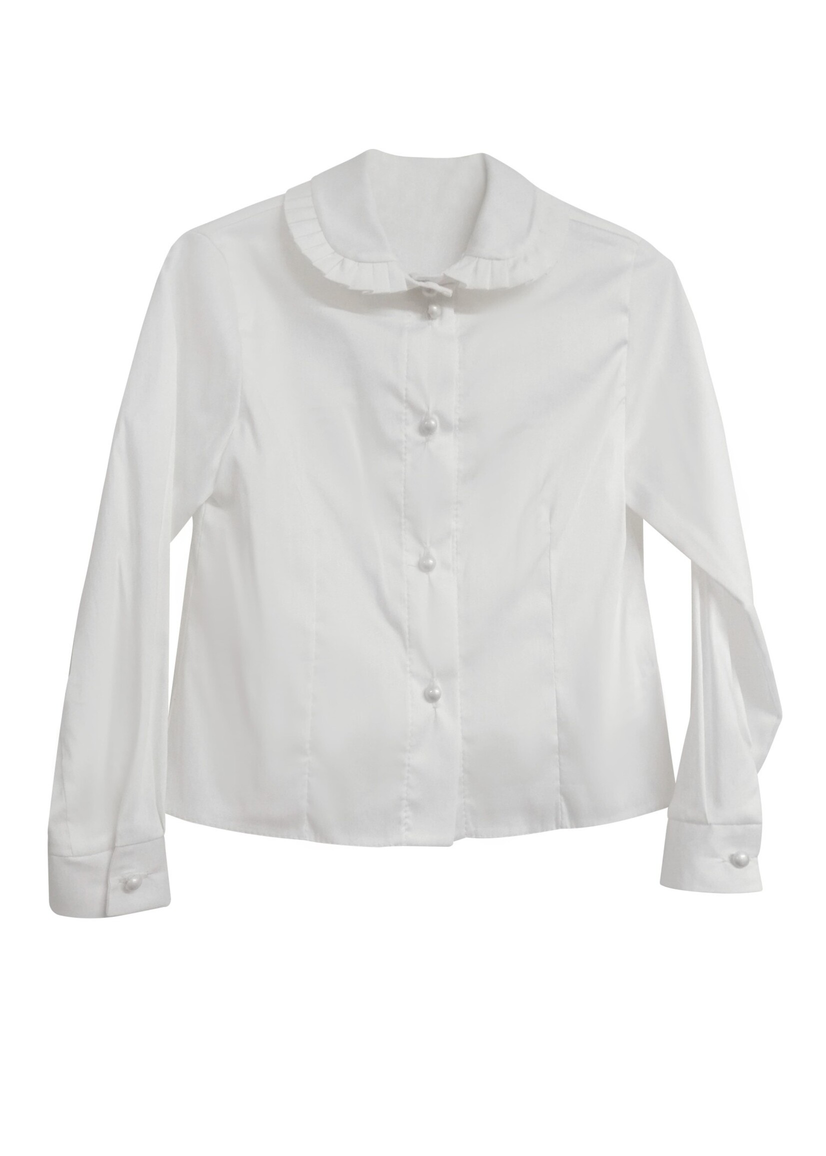 Daga blouse off white met parel knoopjes