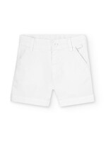 Boboli Stretch twill bermuda shorts  WHITE 716071