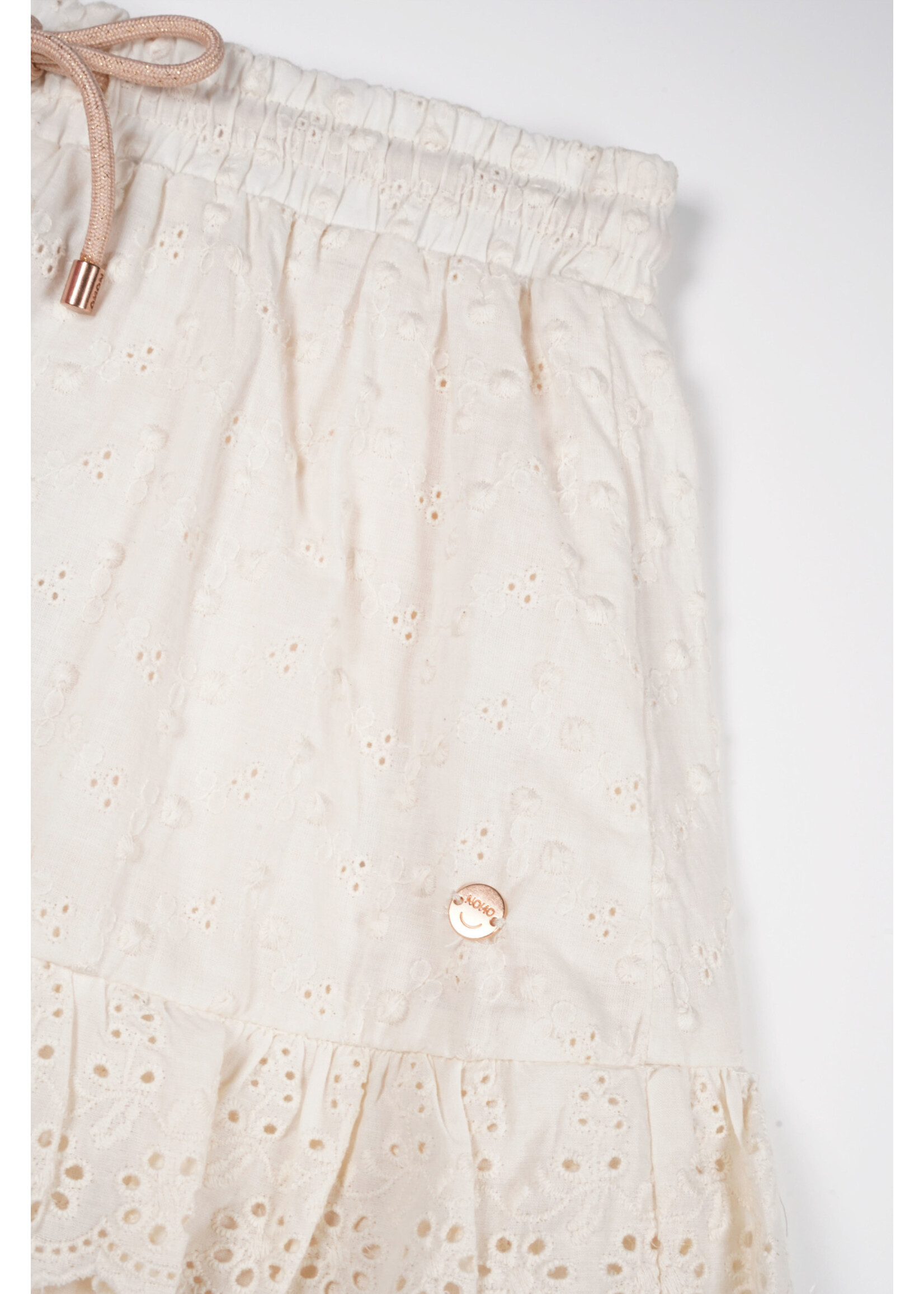 NoNo NoNo Niu embroidered Skirt N402-5704 Pearled Ivory
