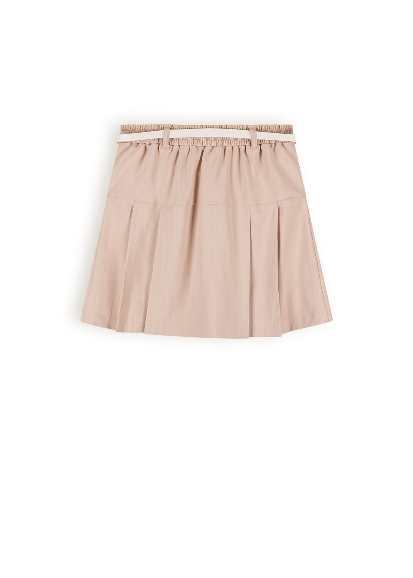 Nobell Nobell Nimmy Pinstripe skirt with Belt Q402-3702 Rosy Sand