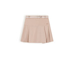 Nobell Nobell Nimmy Pinstripe skirt with Belt Q402-3702 Rosy Sand