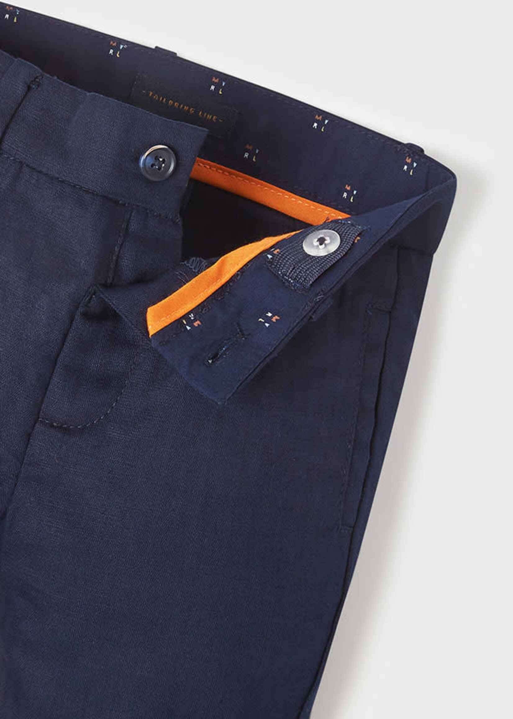 Mayoral Mayoral Dressy linen pants Navy - 22 01504