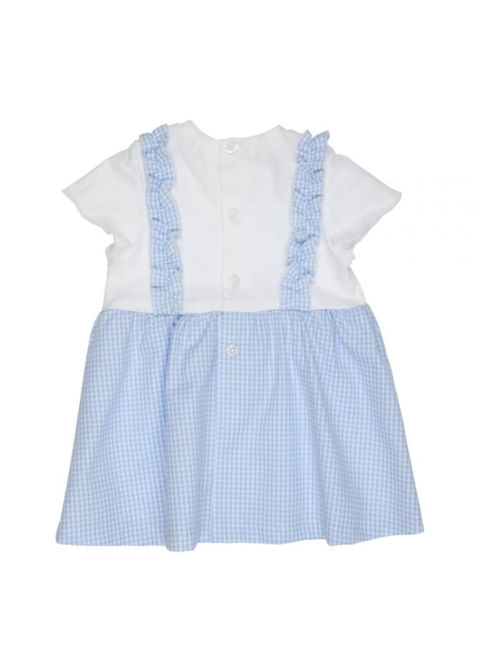 GYMP GYMP Dress Cassis Light Blue - White 470-3237-10