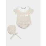 Mac Ilusion Mac Ilusion Traje 3 Piezas con capota cuello plumeti CALENDULA manga corta Natural