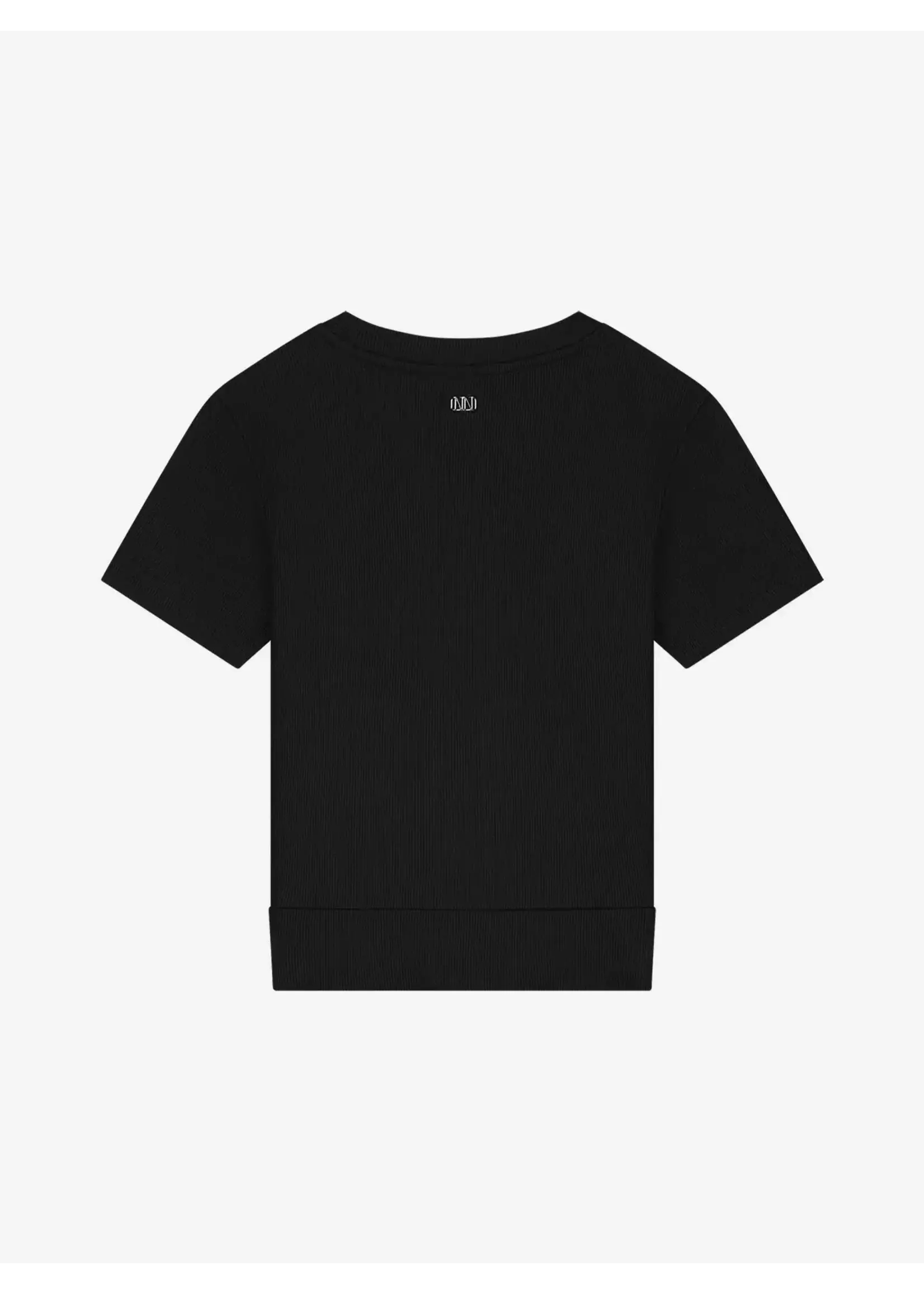 Nik&Nik Nik&Nik Knot Rib T-Shirt Black G 8-712 2402