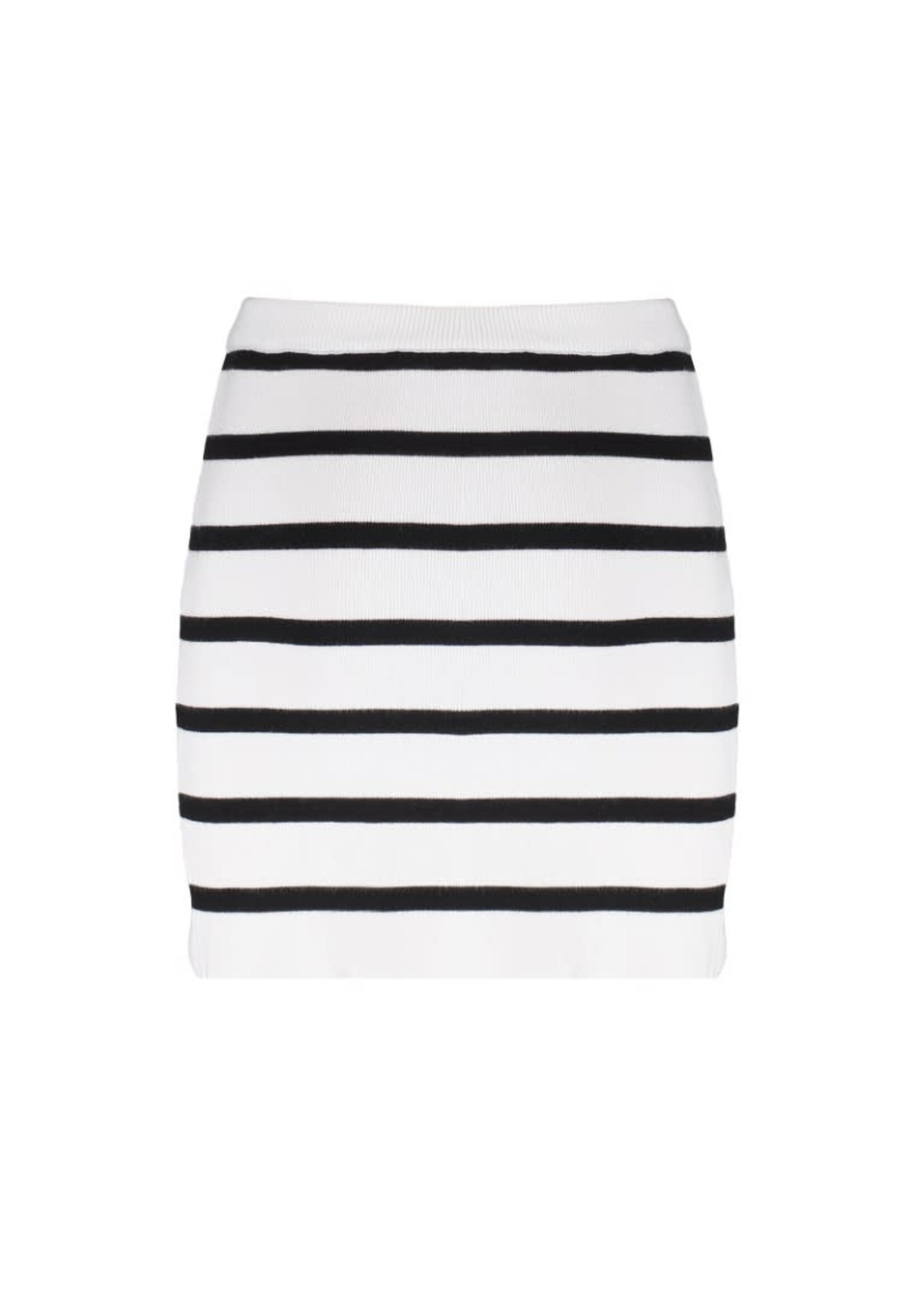 Frankie&Liberty Frankie&Liberty Maud Knit Skirt Chalk White/ Black stripe-FL24222