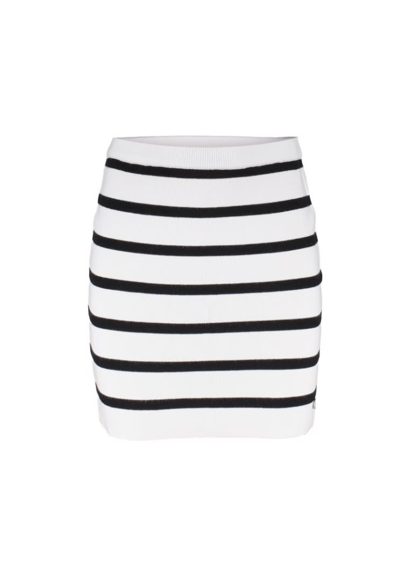 Frankie&Liberty Frankie&Liberty Maud Knit Skirt Chalk White/ Black stripe-FL24222