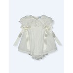 Mac Ilusion Mac Ilusion Vestido y culotte ESPECIAL plumeti gipur bordado CALA LUNA CrudoB