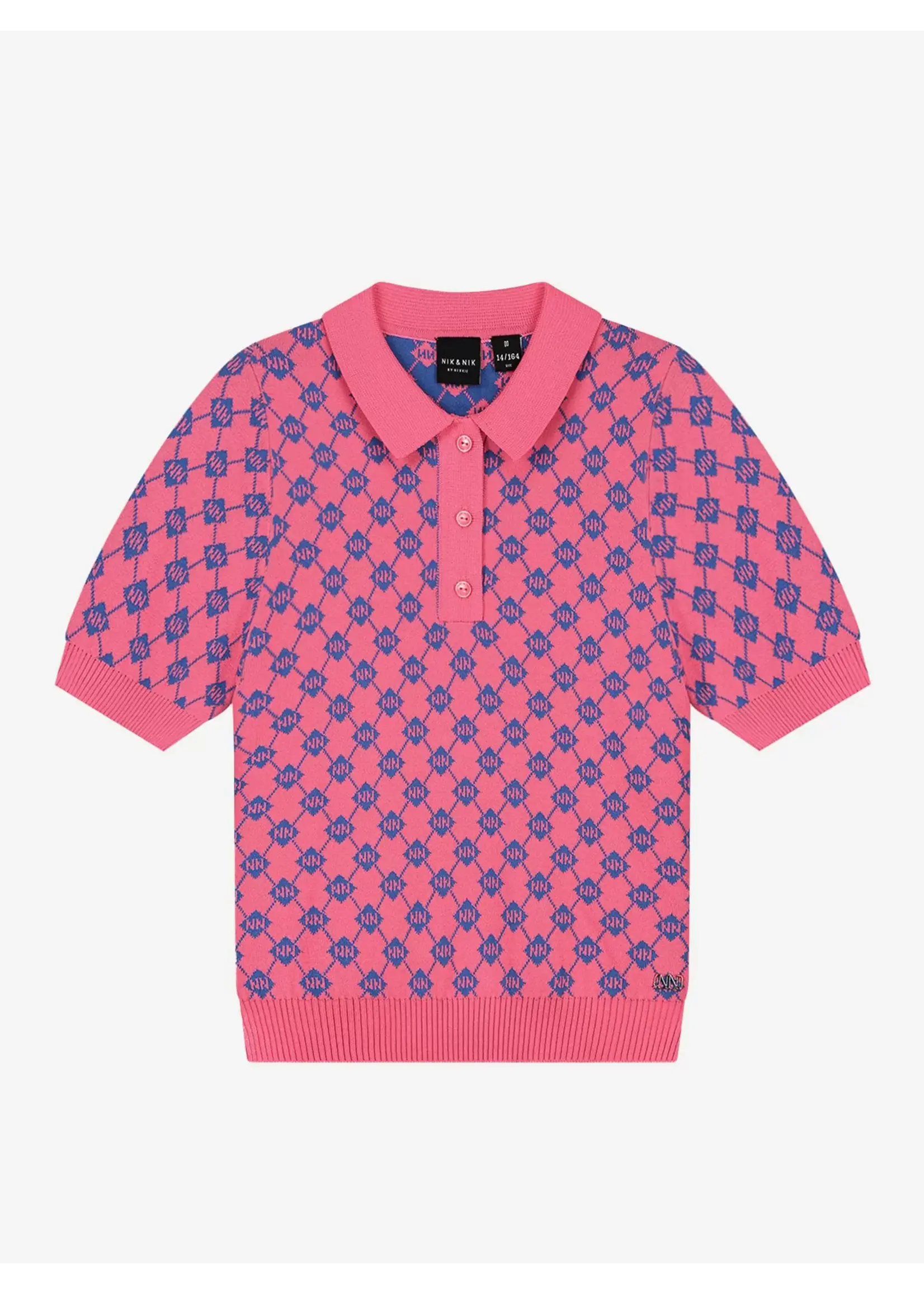 Nik&Nik Nik&Nik Goldie Polo Hot Pink G 7-694 2402