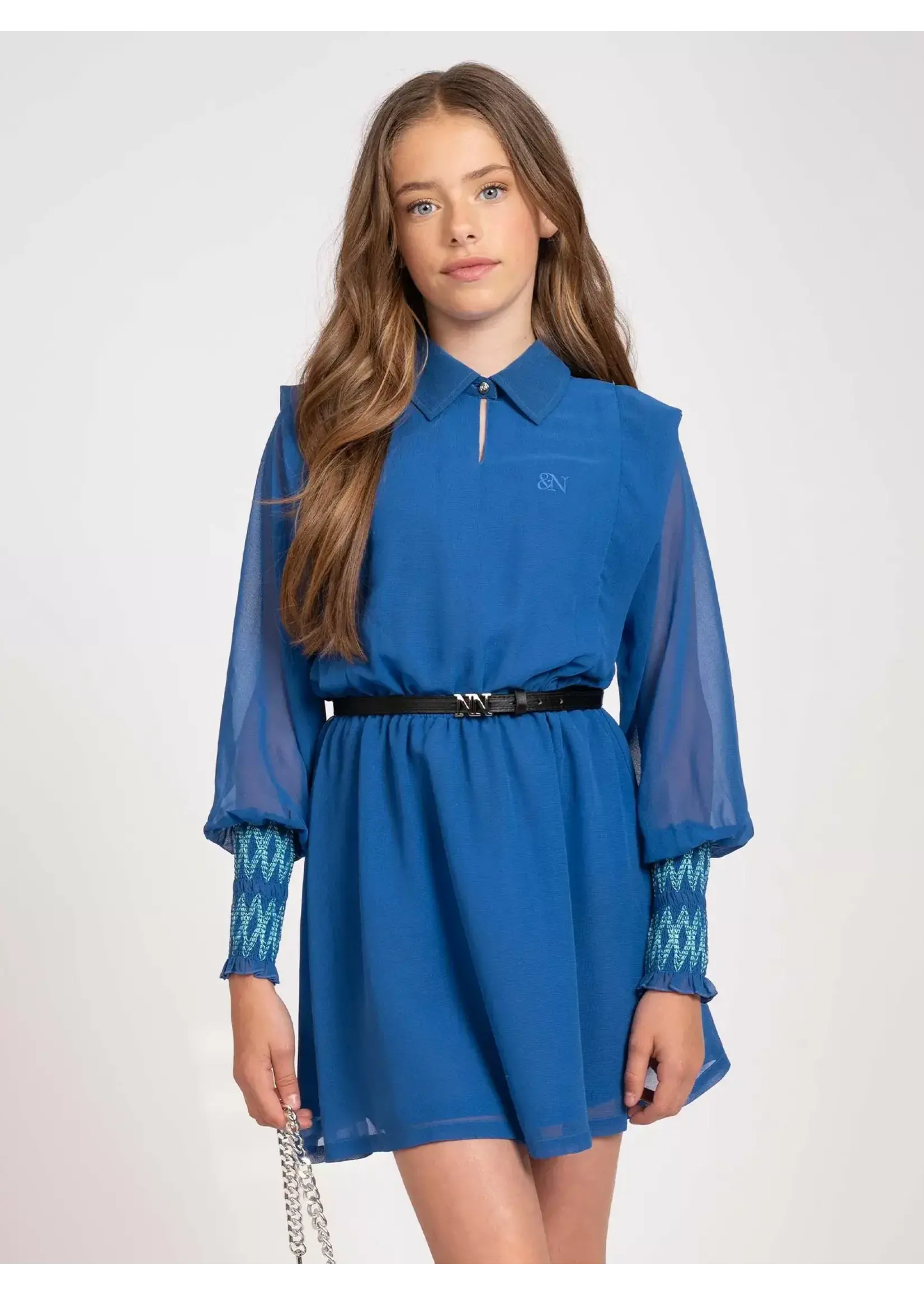 Nik&Nik Nik&Nik Laury Dress Nautical Blue G 5-723 2402