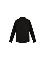 Bellaire Bellaire Pique shirt long sleeve B402-4101 Jet Black