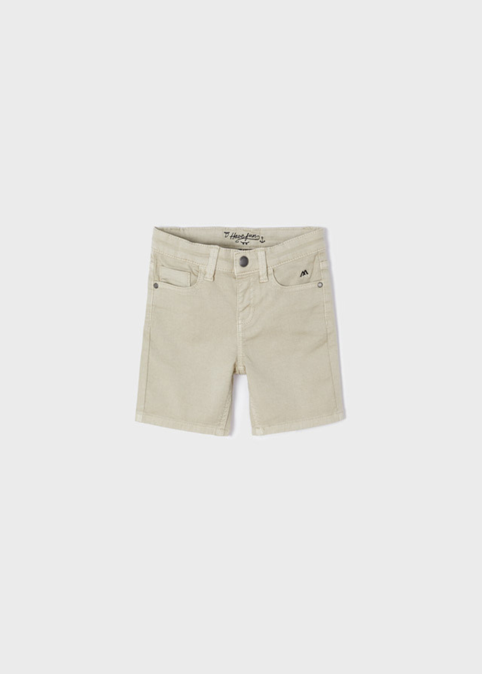 Mayoral Mayoral Stretch twill shorts Stone - 22 03255