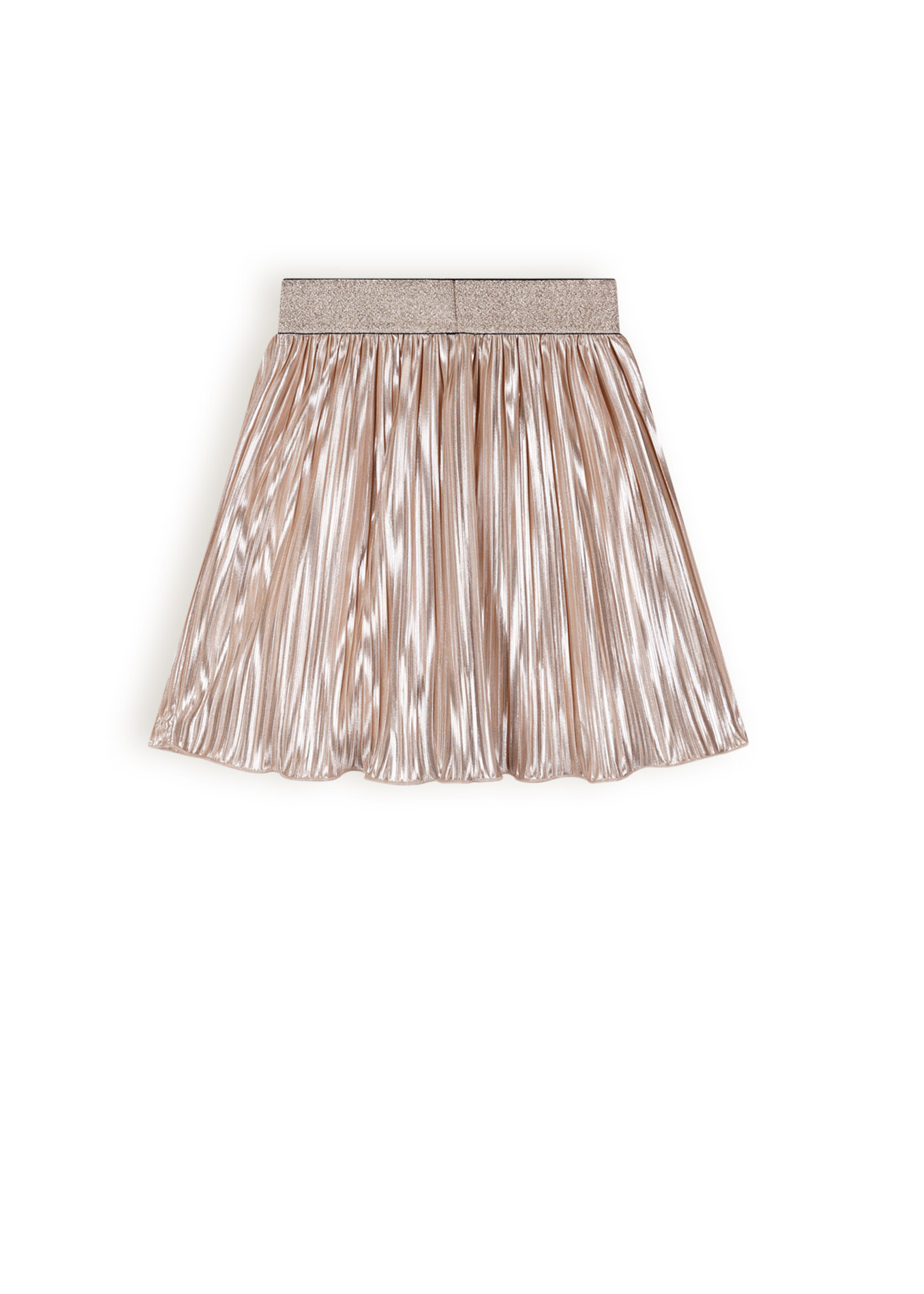 NoNo NoNo Nikki Skirt Foilprinted Plisse N403-5711 Desert Sand