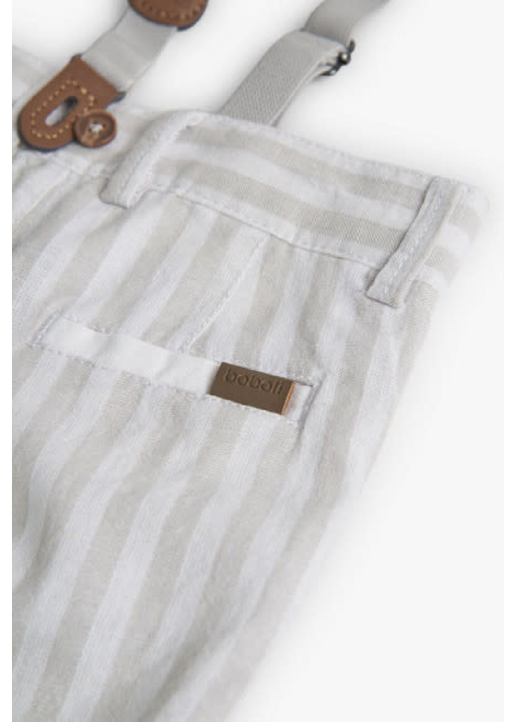 Boboli Linen bermuda shorts striped for boy stripes