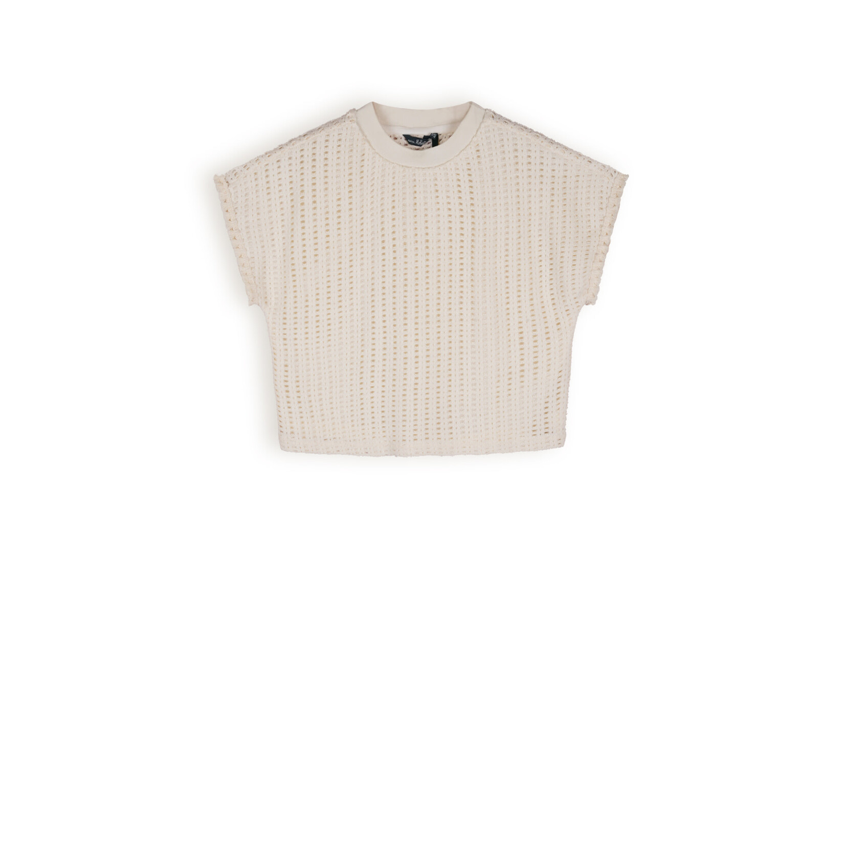 Nobell Nobell Kawai Crochet Knit Top Q403-3410 Pearled Ivory