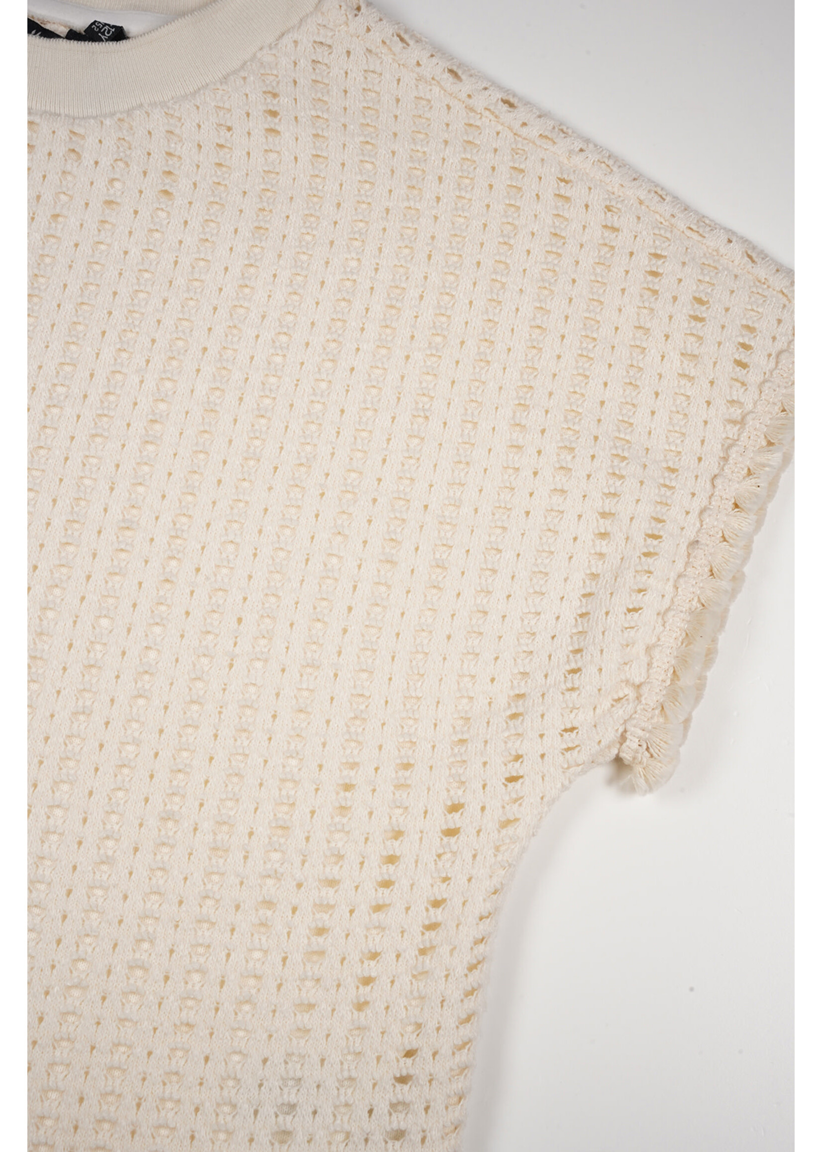 Nobell Nobell Kawai Crochet Knit Top Q403-3410 Pearled Ivory