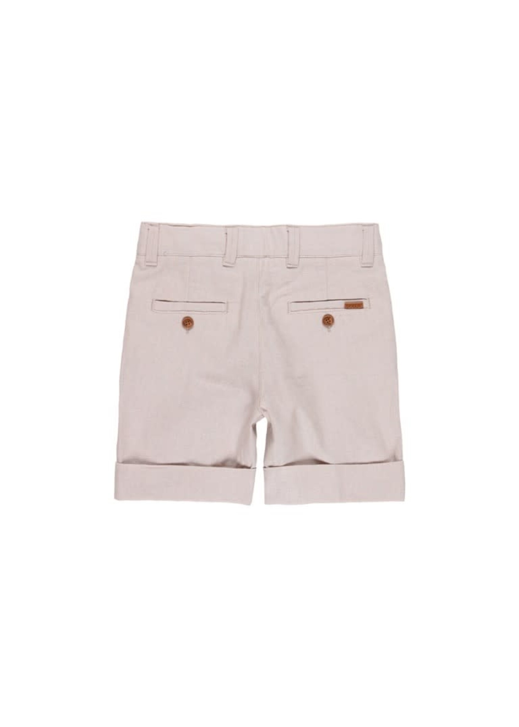 Boboli Linen bermuda shorts for boy stone 734071